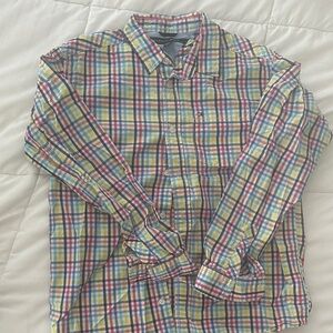 Tommy Hilfiger Men's Colorful Plaid Button Down Shirt